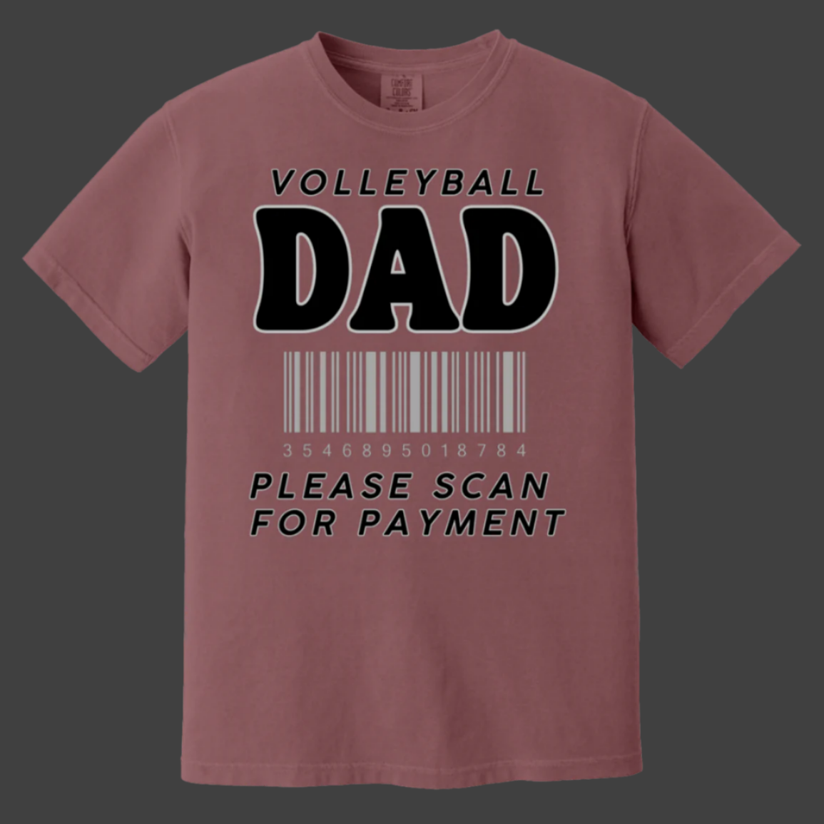 Volleyball Dad, Please Scan for Payment Dad's gifts, Christmas Gift, Father's Day