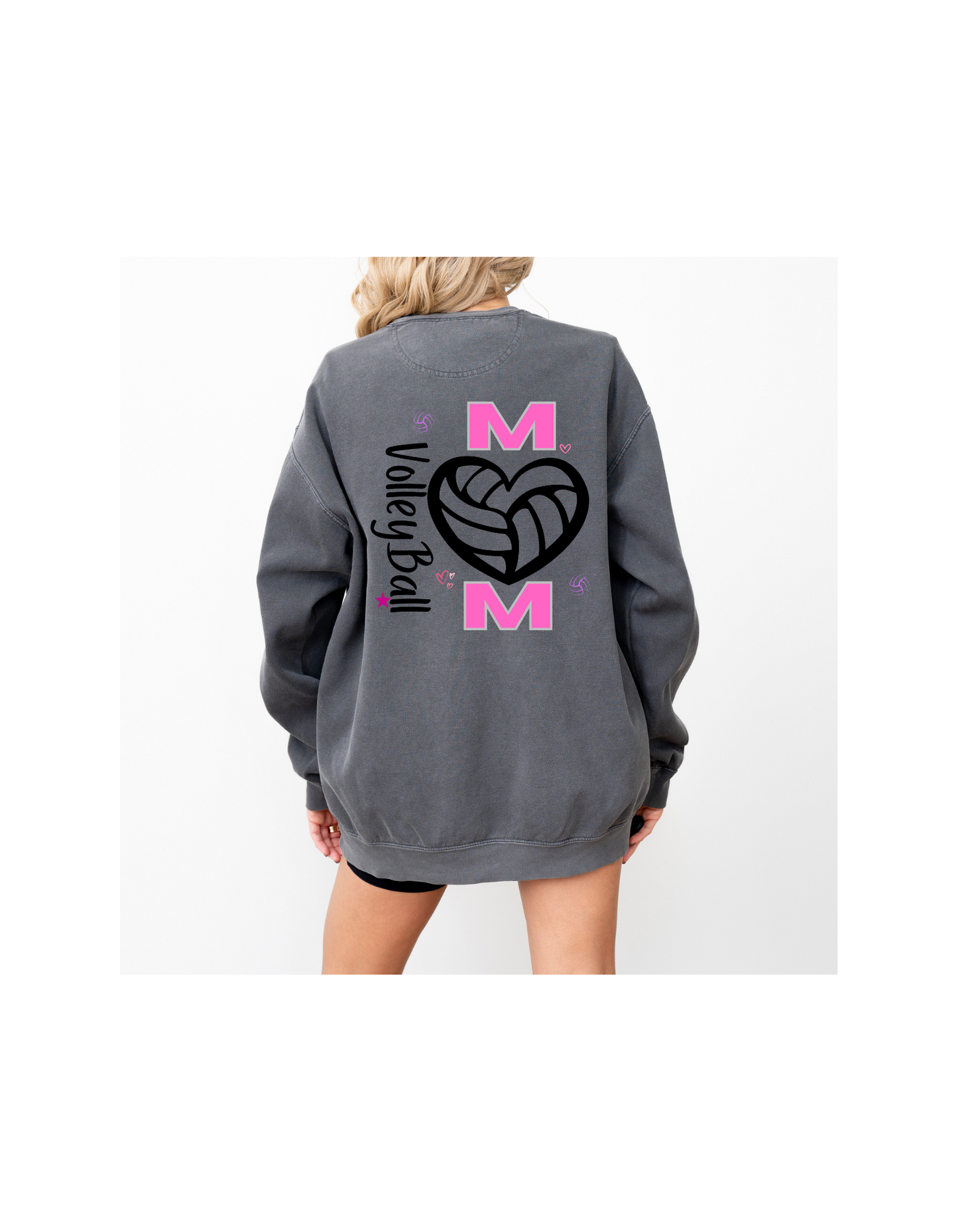 Volleyball Mom Garment-Dyed Sweatshirt