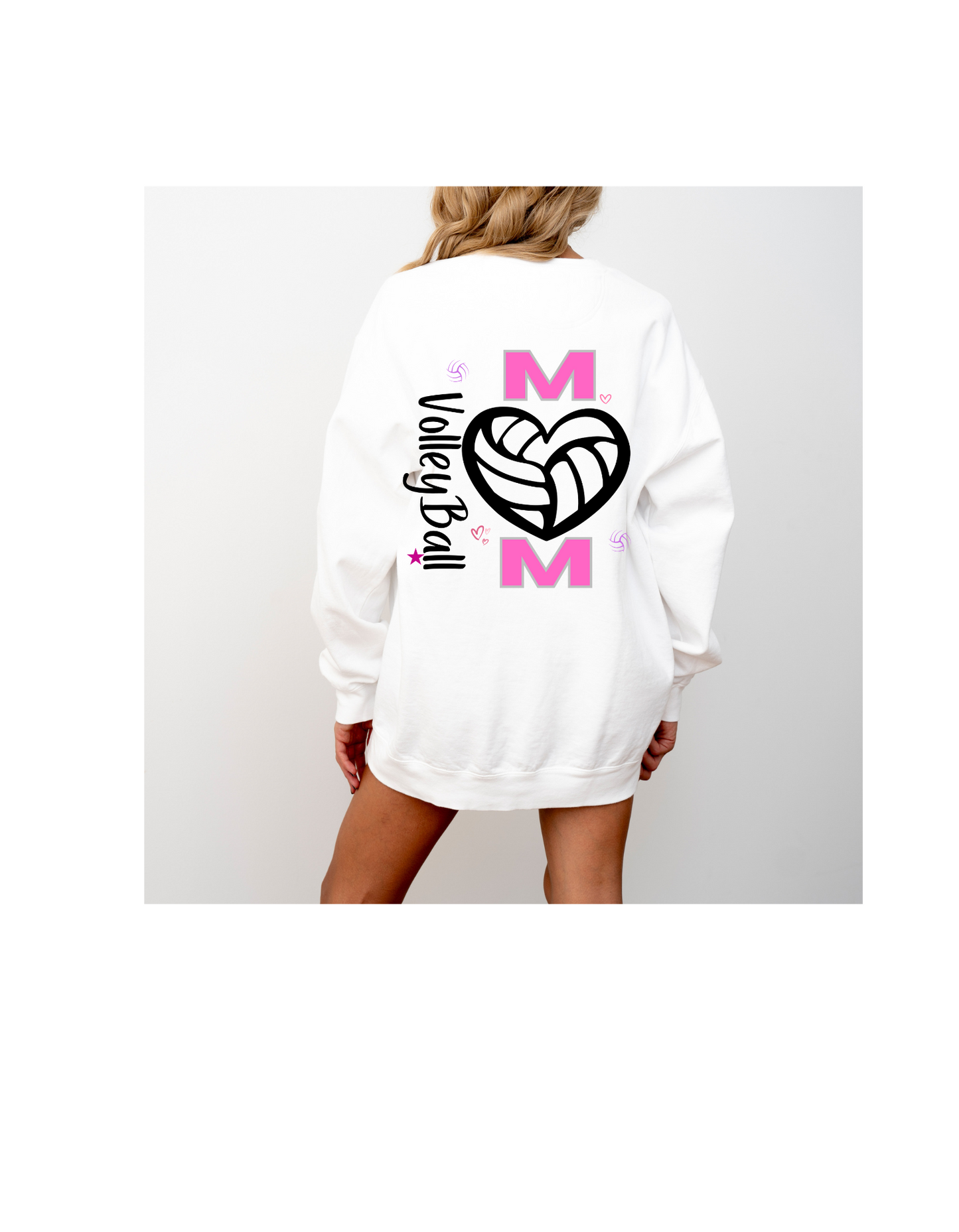 Volleyball Mom Garment-Dyed Sweatshirt