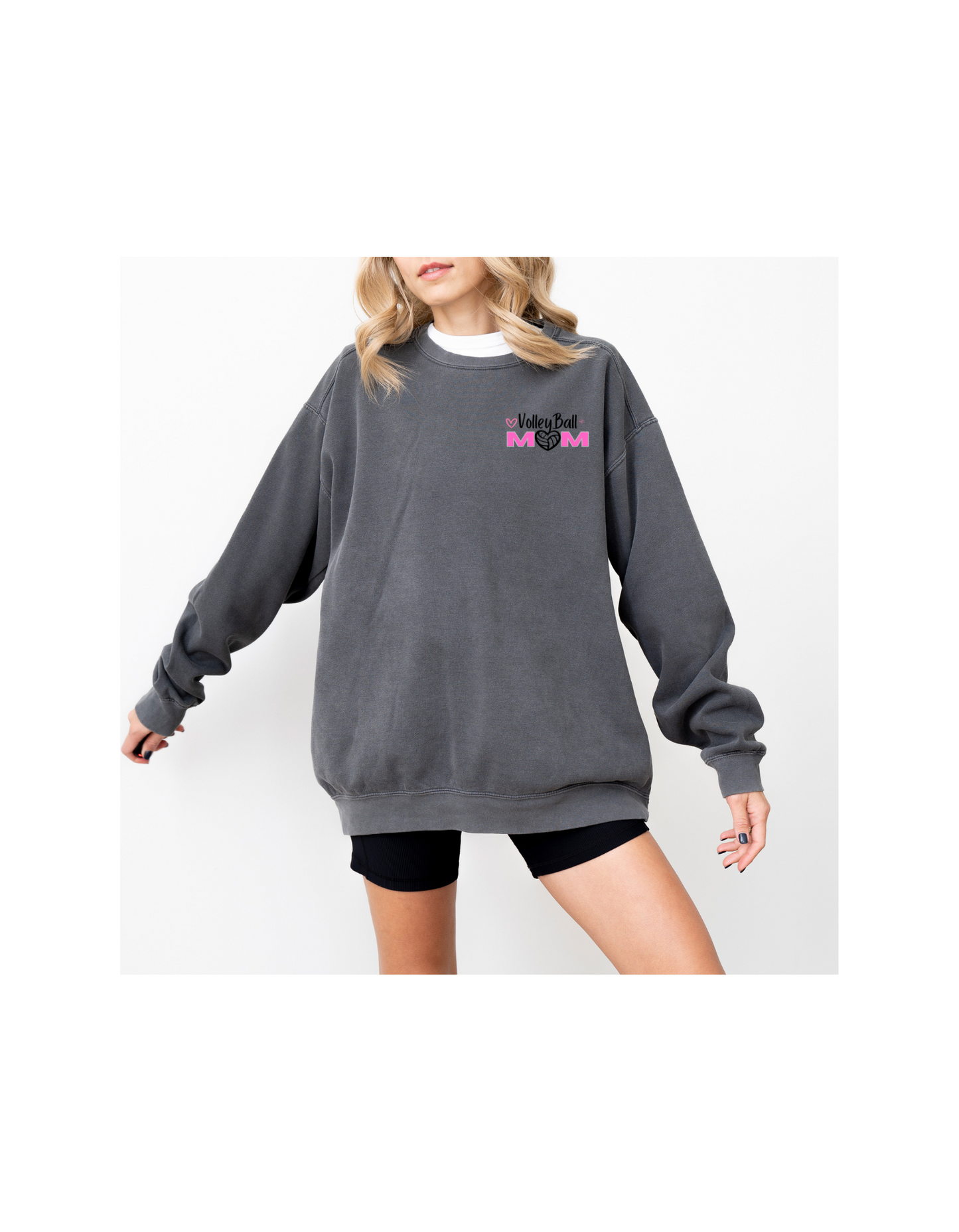 Volleyball Mom Garment-Dyed Sweatshirt